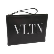 Valentino Vintage, Pre-owned, Dame, Sort, ONE SIZE, Tyl, Pre-owned Laeder clutches