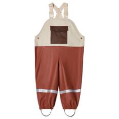 Kuling Edinburgh Blockfärgade Återvunna Regnbyxor Warm Sienna/Brown | Brun | 86/92 cm