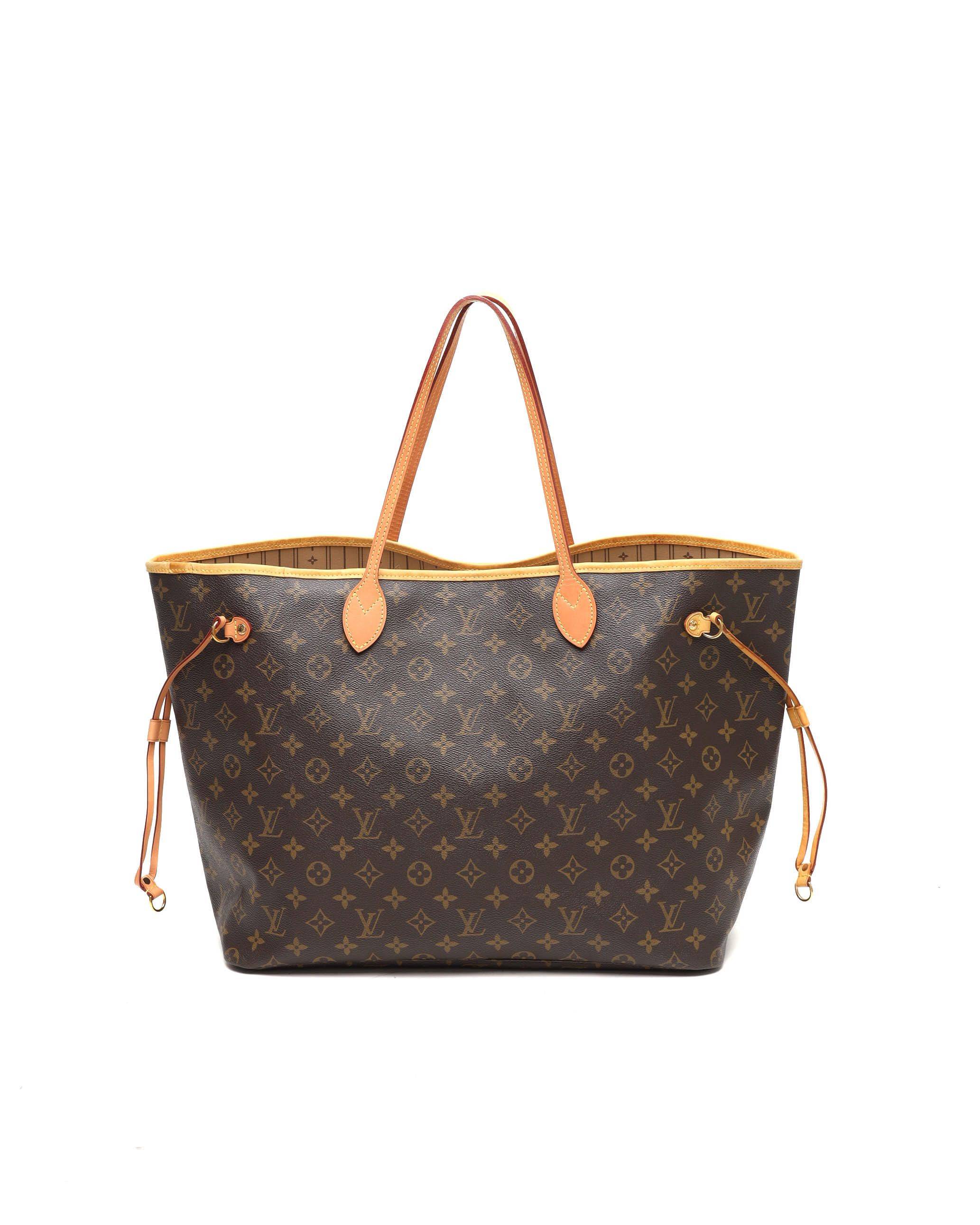Louis Vuitton Monogram Neverfull GM Tote Bag - Brown (One Size)