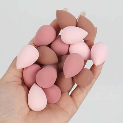 15/30/60 st mini-sminksvampar, slumpmässig färg och form, mångsidiga skönhetsblandningssvampar för vätska, kräm och puder, latexfri, lämplig för alla - Multifärgad