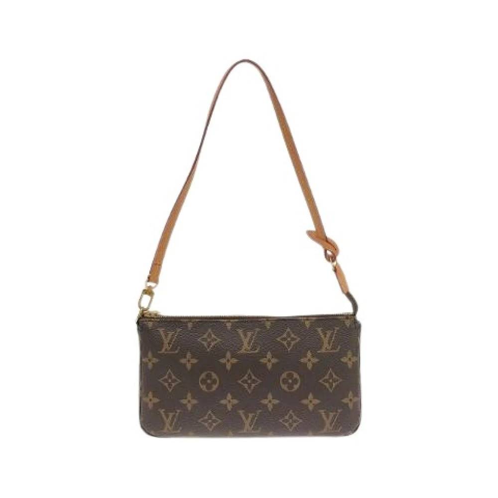 Louis Vuitton Vintage Pre-owned Pochette Accessoires Monogram Accessories Pouch - Vintage - Dame - Brun - ONE SIZE - Uld