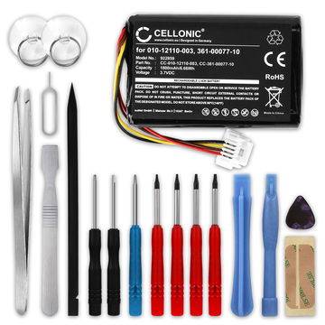 Batteri för Garmin Zumo 590LM, Zumo 595LM 1800mAh + Verktygsset 17 delar från CELLONIC