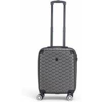 Stark ABS Hardshell Cabin Resväska 55 x 40 x 20 cm Bagage Lämplig för Easyjet, Ryanair - Grå