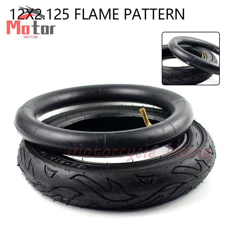 (57-203)12 1/2x2 1/4 Tire Tube Tube 12x2.125 Trye Fits Many Gas Electric Scooters E-Bike Folding Bike Bicycle Child's Bicycle