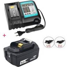 Med laddare bl1860 laddningsbart batteri 18 v 6000 mah litiumjon för makita 18v batteri 6ah bl1840 bl1850 bl1830 bl1860b lxt 400