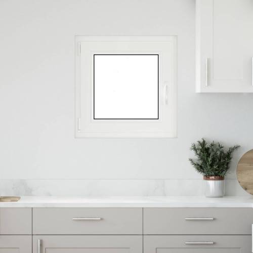 Källarfönster RISOR 60 x 60 cm PVC och glas Vit
