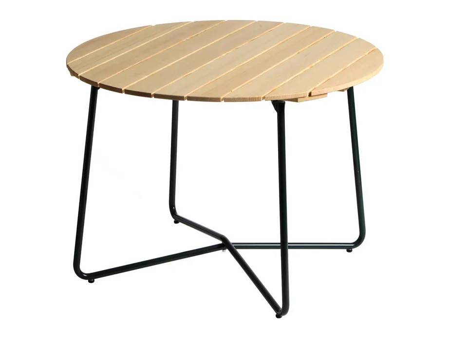 Grythyttan Stålmöbler Bord 9A Olieret fyrretræ/grøn 100 cm