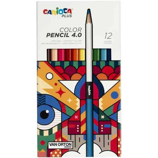 Carioca Plus Color pencil 4.0 – Set om 12 färgpennor