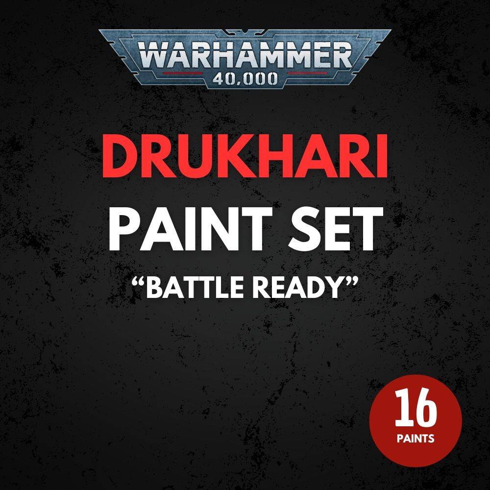 Drukhari Paint Set Warhammer 40K - Battle Ready.