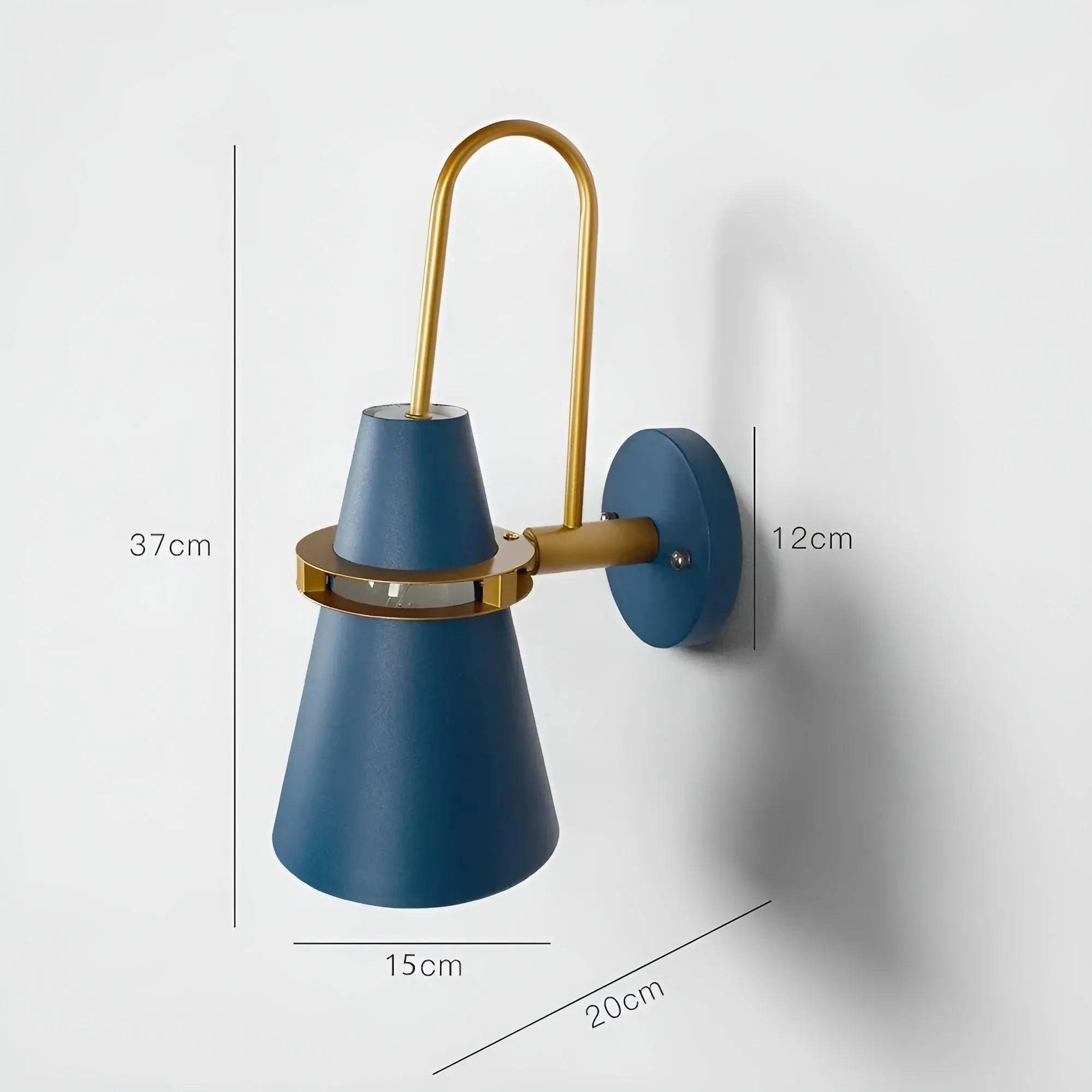 Retro Elegance Vägglampa - EliteAura Lyx Belysning - Blå
