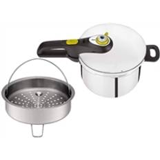 TEFAL SECURE 5 - TRYKKOGER 6L MED DAMPINDSATS