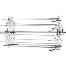 Grill grillbur, stål metall rotisserie spett nålbur ugn kebab maker gril g8tb