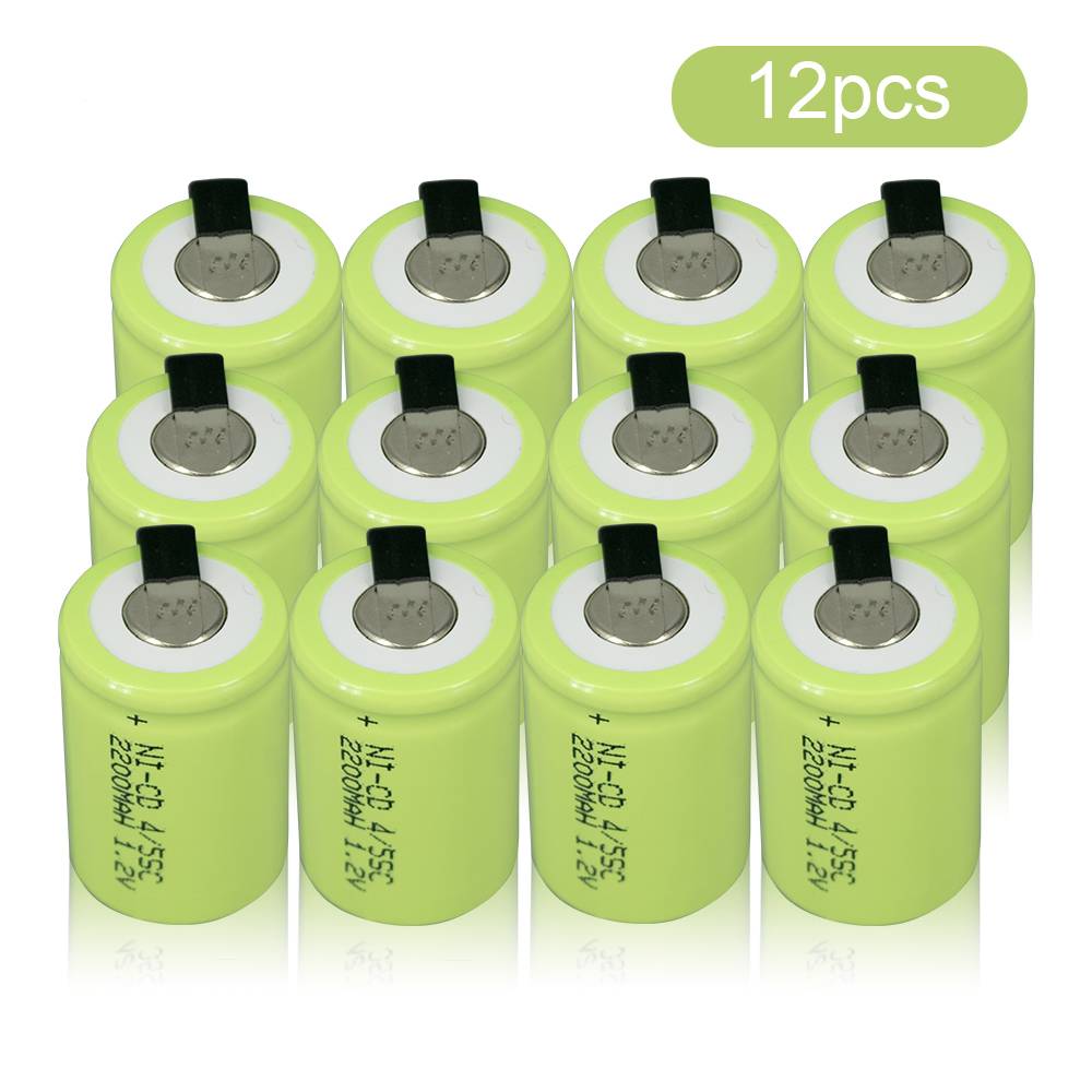 CITYORK 1.2V 4/5 SC Battery 2200mAh Sub C Rechargeable NI-CD Battery for DIY Screwdriver Electric Drill Flashlight SUBC Battries