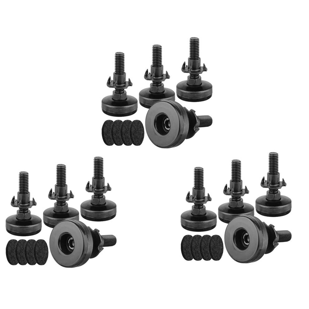12Pcs Furniture Levelers Heavy Duty Furniture Leveling Feet Adjustable Leg Levelers for Cabinets Tables Chairs Raiser