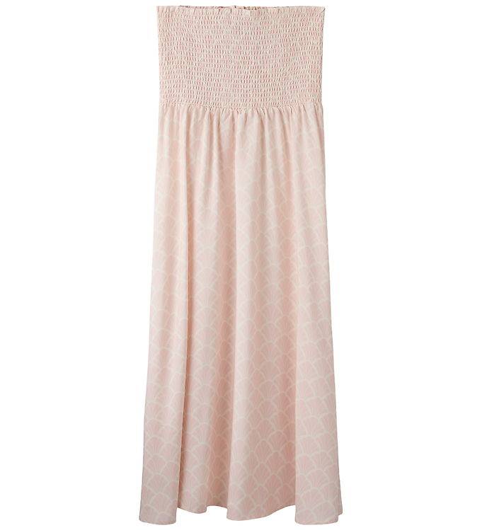 LMTD Maxi Nederdel - NlfZandy - Antique White/W. CRYSTAL PINK - LMTD - 10 år (140) - Nederdel