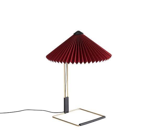 HAY Matin Bordlampe - Small - Oxide Rød/Brass
