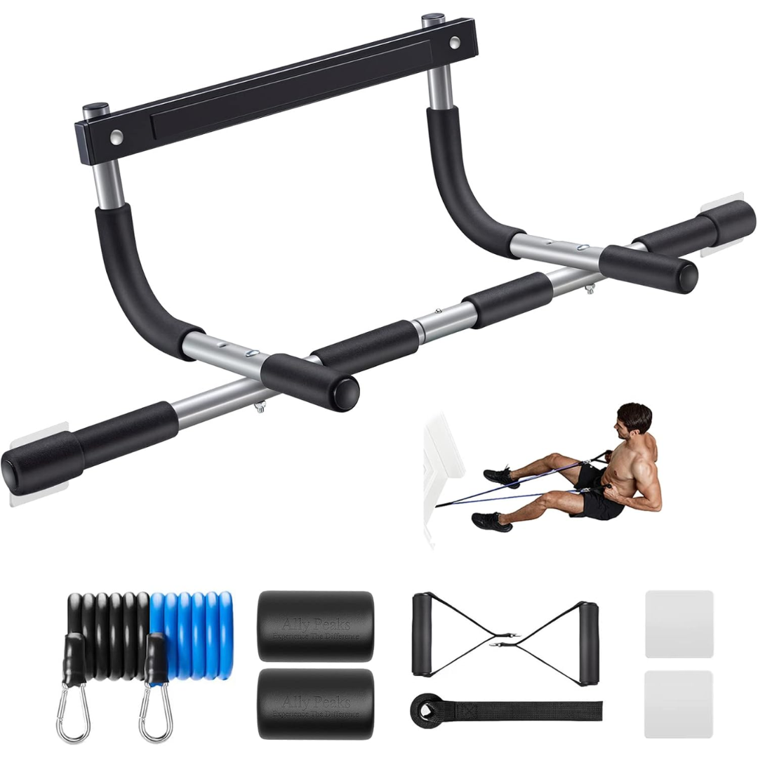 PowerGrip - Starkt Dörrkarm Pull-up Bar upp till 200 Kg - Silver
