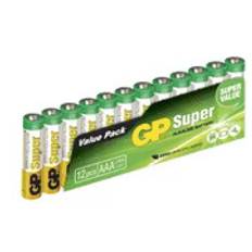 GP Super Alkaline AAA 24A/LR03 Batterier 12-pack