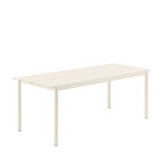 Muuto Linear Steel Bord - Hvid - 200x75cm