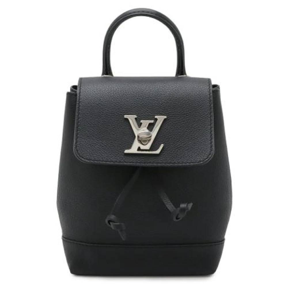 Louis Vuitton Vintage Pre-owned Lockme Mini Rygsæk - Vintage - Dame - Sort - ONE SIZE - Uld