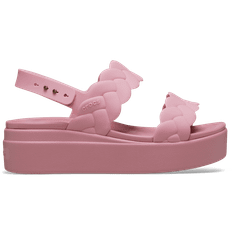 Crocs women Brooklyn Woven Low Sandals Rosette 36