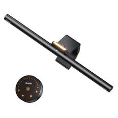 Quntis 42,5cm Monitor Lampe mit Hintergrundbeleuchtung Fernbedienung, Curved Monitor Light Bar mit Auto-Dimmen, Bildschirmlampe USB, Verstellbare Helligkeit Farbtemperature, Büro Lampe für Computer