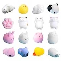 Yakiki Squishies Kawaii, katt squishy mini squishies stress mochi squishy leksaker mochi squishies djur katt stress mochi djurleksaker