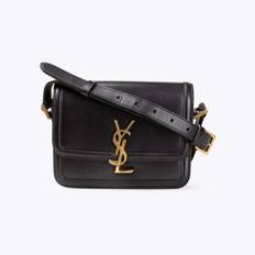 SAINT LAURENT Solferino Small Satchel Box Bag - Black
