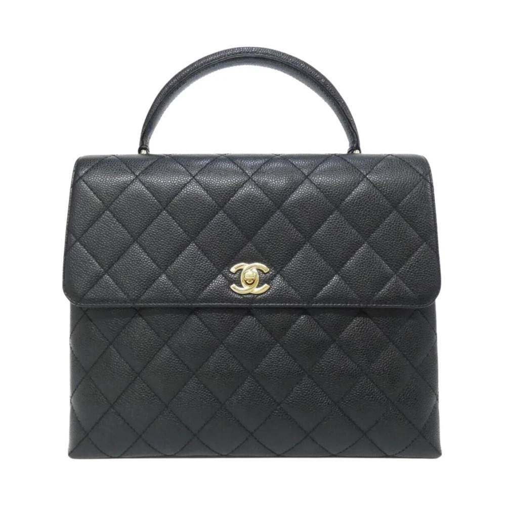 Givenchy Pre-owned Pre-owned Vintage Quilted Leather Top Handle Bag - Vintage - Dame - Sort - ONE SIZE - Læder