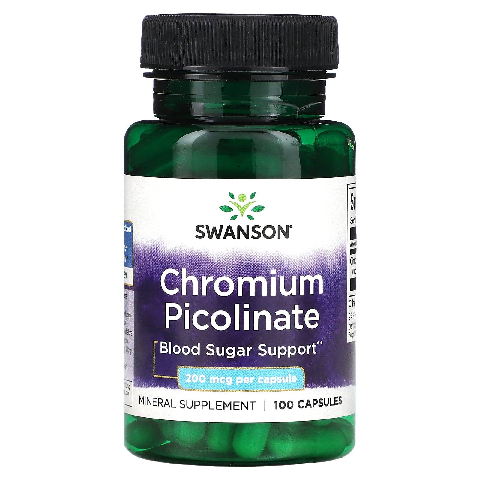 Chromium Picolinate, 200Mcg, 100 Capsules