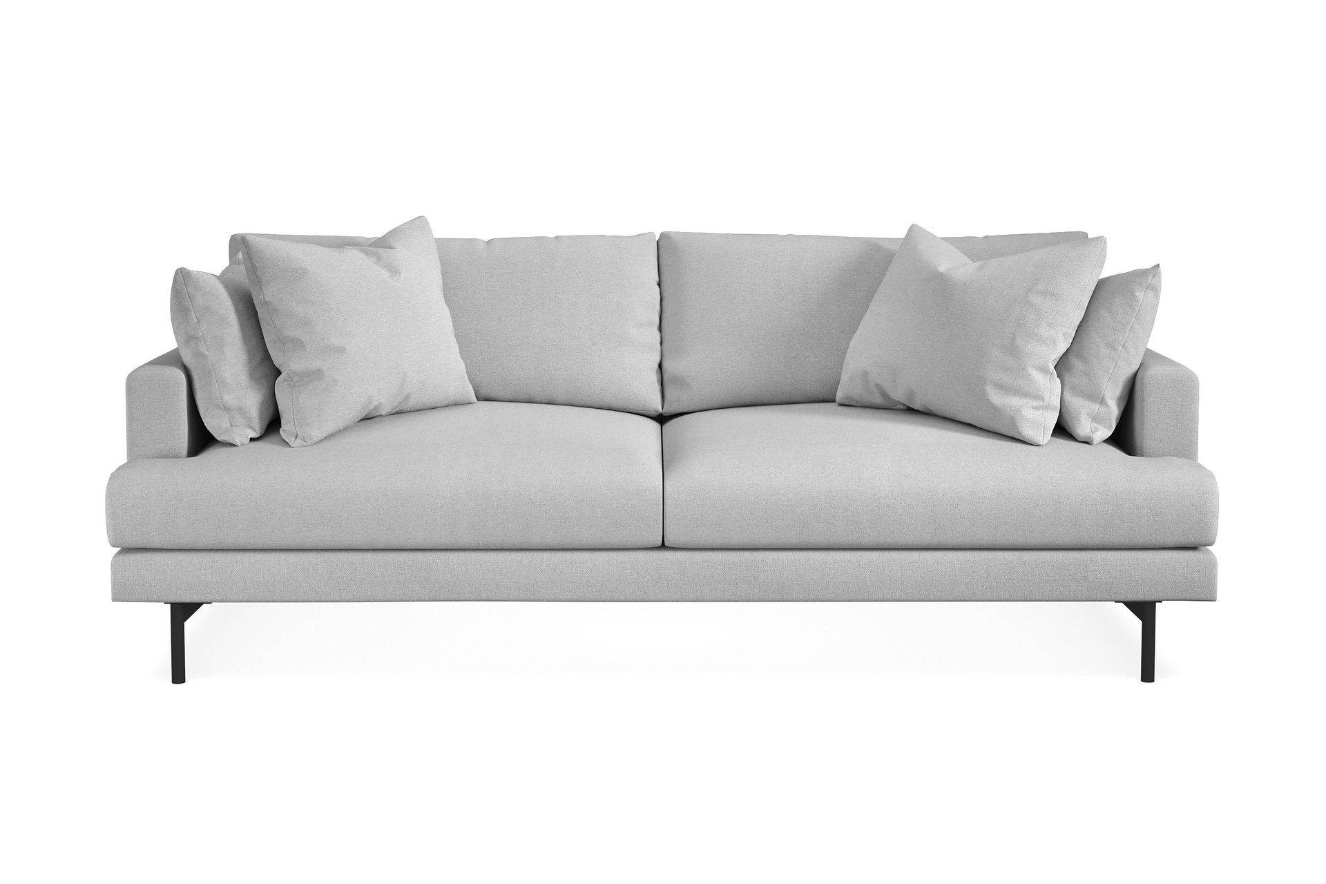 Scandi Days Menard 4-sits Djup Tygsoffa - Ljusgrå 4 sits soffa Grå Tyg