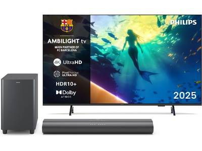 Philips 50" 4K LED Smart Ambilight TV + Soundbar