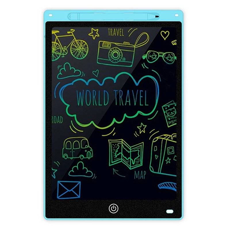 12" LCD Tegnetablet med Stylus til Børn og Voksne - Digital Tegneplade, Lang Batterilevetid, Låseknap.