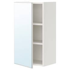 IKEA - ENHET spejlskab med 1 låge, hvid, 40x32x75 cm