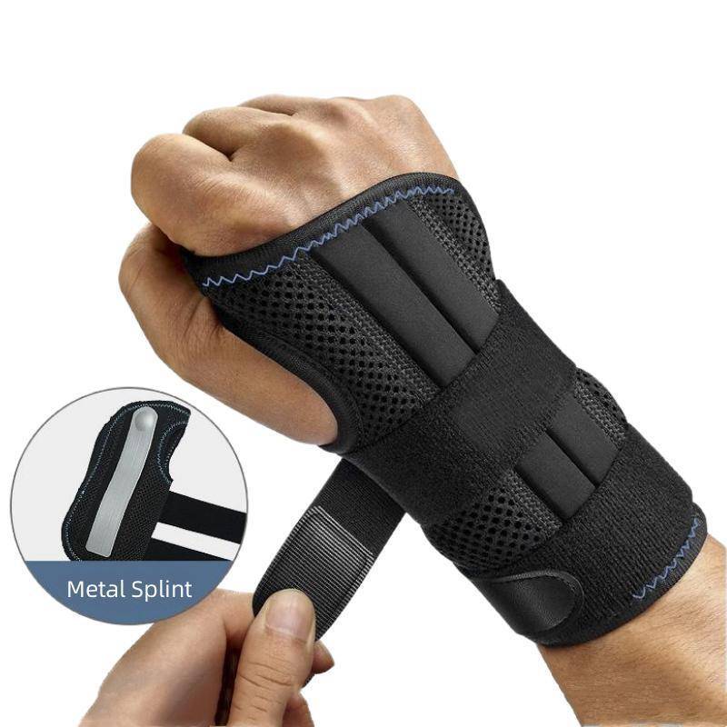 1Pcs Orthopedic Wrist Brace Night Support Splint Stabilizer For Carpal Tunnel Hand Pain Relief Wrist Protector L