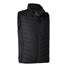 Herre vest | Moor Vatteret Vest med strik - Deerhunter - Black