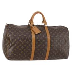 Louis Vuitton Vintage, Vintage , Dame, Brun, ONE SIZE, Pre-owned Vintage Canvas Weekendtaske
