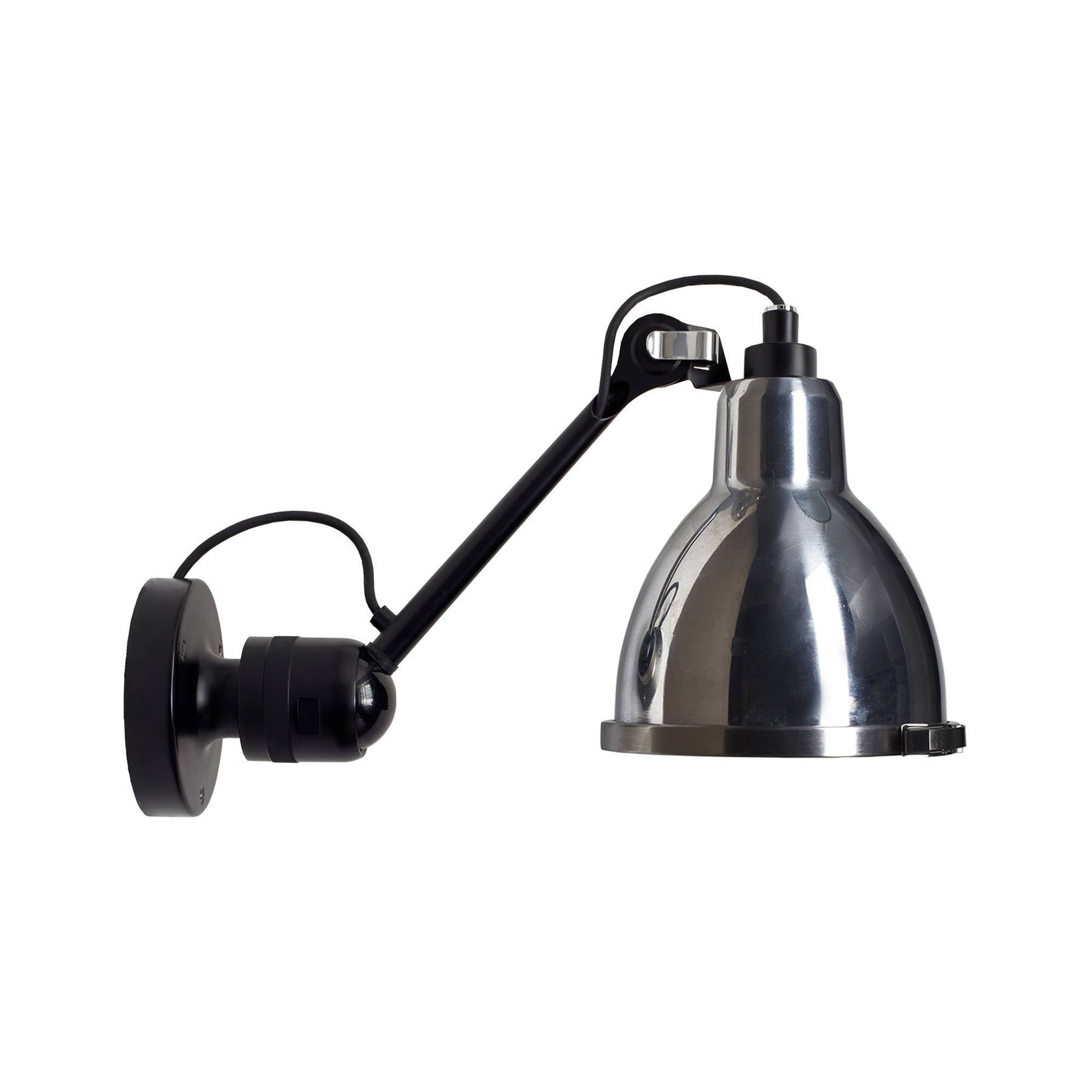 DCWéditions - Lampe Gras No 304 XL Outdoor Seaside Round Black/Bare - Vägglampor utomhus - Bernard-Albin Gras - Silver