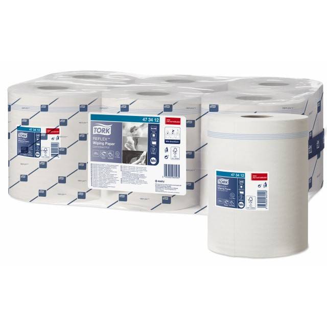 Wiping paper m4 white 19,4cm 113,9m