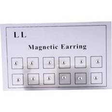 12pcs/Set Silver Balls Earring Fake Cheater Non Pierced Magnet Lip Labret Stud Nose Ring Jewelry Magnetic Earring