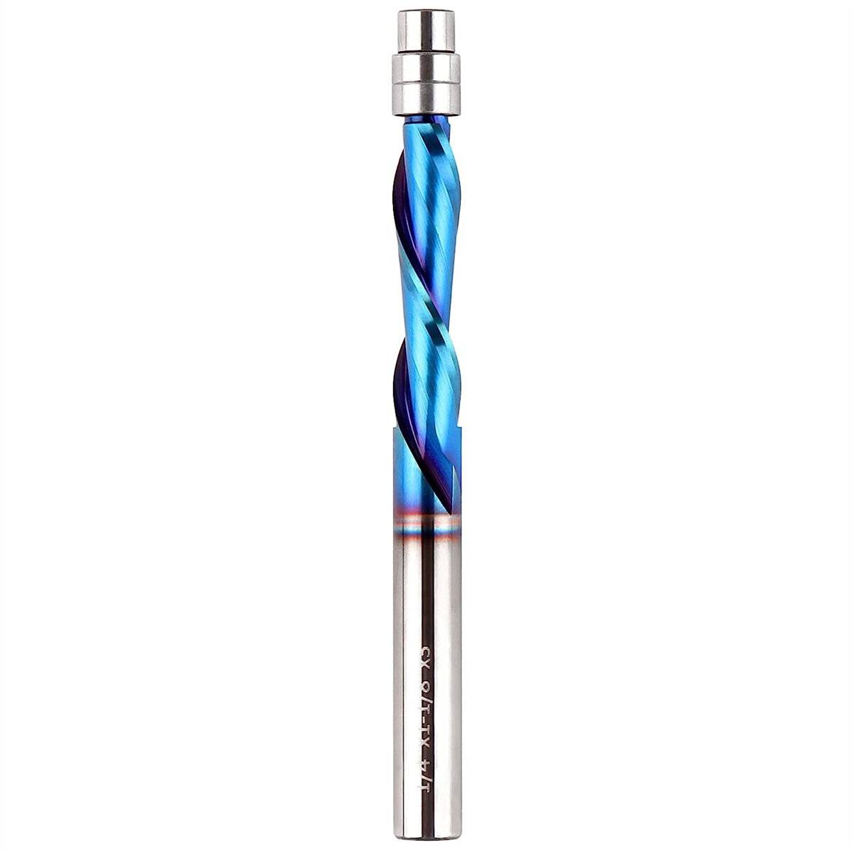 1/4-tums skaft Premium Karbid Spiral Flush Trim Router Bit Set med kulager Hög hållbarhet Mångsidigt snickeriverktyg