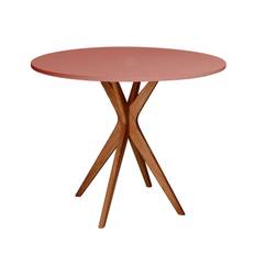 JUBI Rundt spisebord diam. 90cm Oak Antique Pink