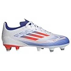 adidas F50 League Boots Firm Ground Flend Football-skor, FTWR vit/solröd/Lucid Blue, 32 EU, Ftwr White Solar Red Lucid Blue, 32 EU