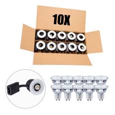 Infälld Utomhus Spotlight GU10 | Matt Vit | Inkl. Philips Master Lampa  | 230V | VENTA | 10 st. paket