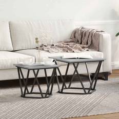 vidaXL Sidebordssæt 2 pcs Grå sonoma-eg 50 x 50 x 40 cm