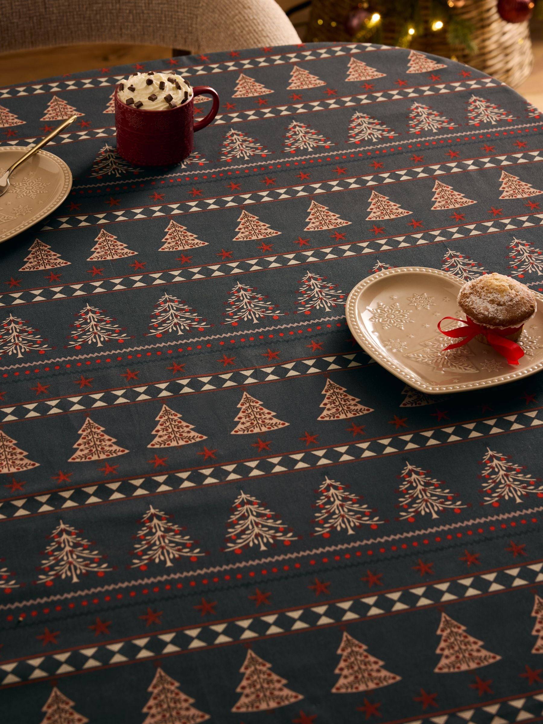 Next Jul Fairisle Torka Ren Bordsduk