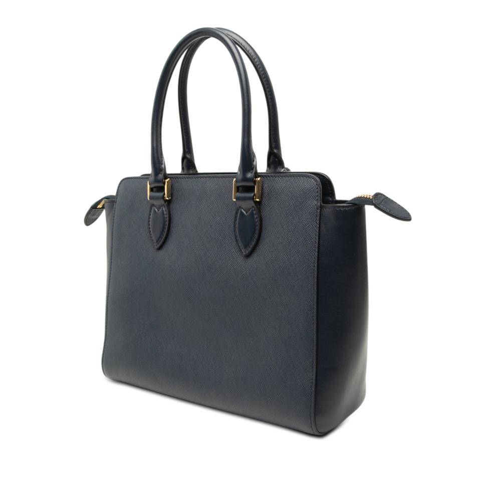Prada Vintage Tote Stl. - Totebags Från Magasin - Navy (L 21cm x W 25.50cm x D 9cm)