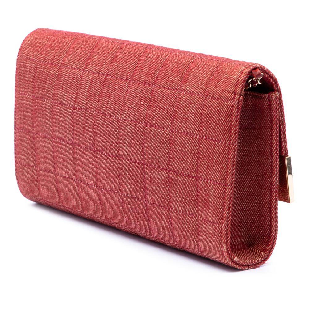 Chanel Vintage Chocolate Bar Stl. - Axelremsväskor Från Magasin - Red (L 15.50cm x W 28cm x D 4cm)