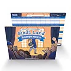 Stad land RAMPENSAU – Stadsland flod från Micha von rampen | Blir du till RAMPENSAU? | 30 roliga staden & by kategorier | Farliga RAMPENSAU fält | 100 spelsidor | Present & partyspel