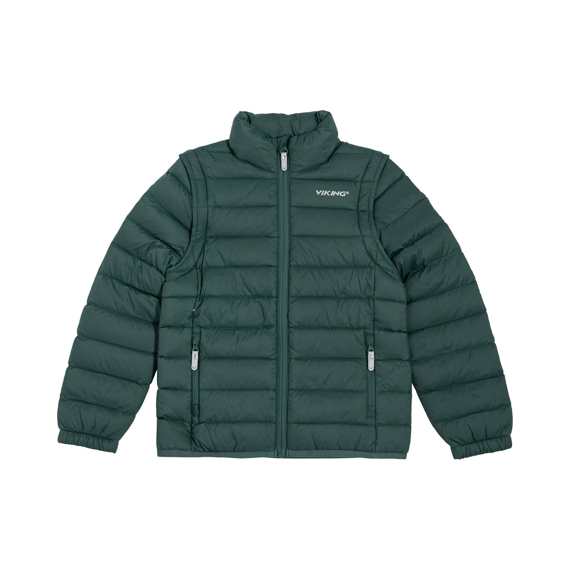 Viking Aery Light Down Jacket Dunjakke Børn - Dark Green - Dark Green / 110